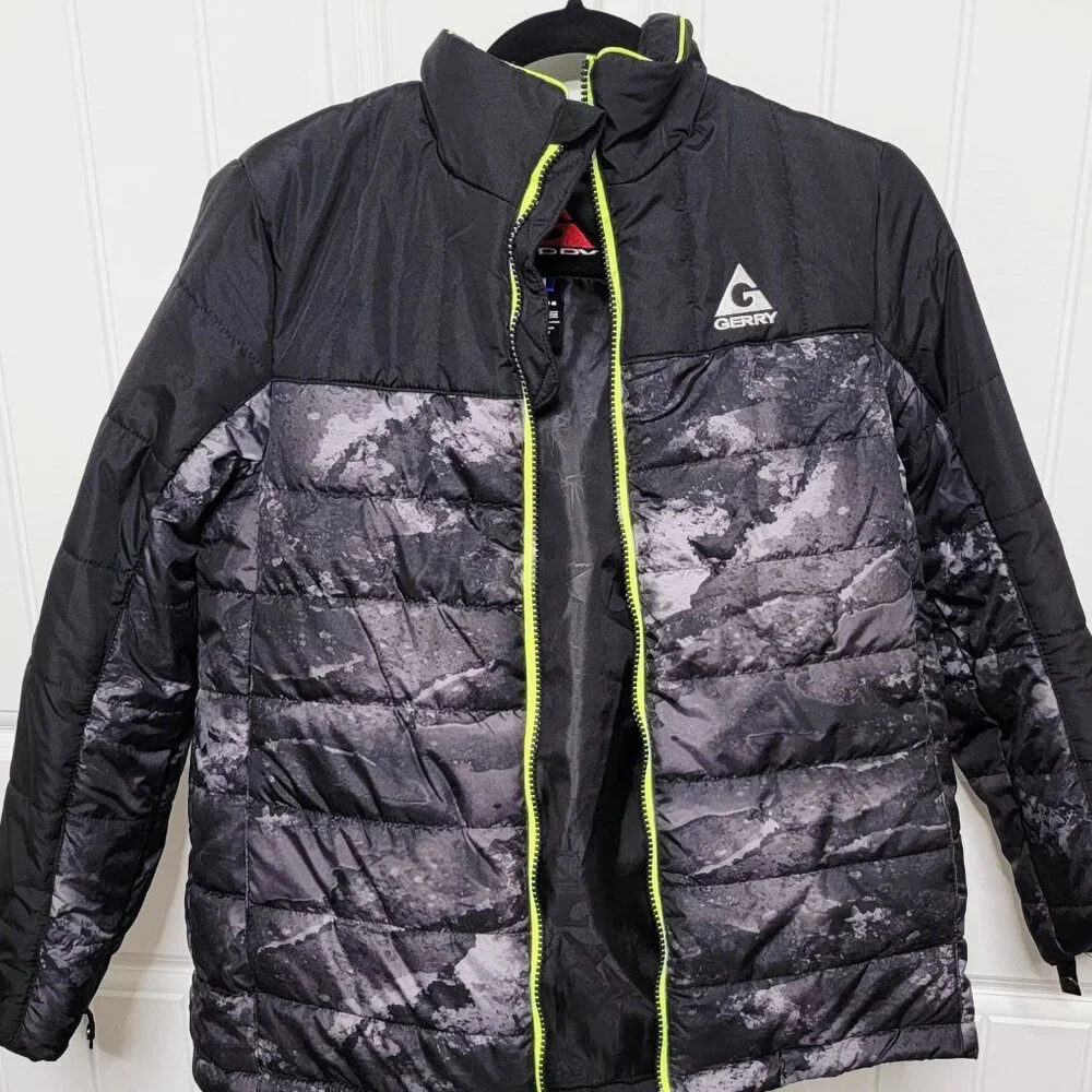 Gerry Boys Size Large 14/16 Winter Snow 2 in 1 Coat Jacket Gray Black EUC - Picture 13 of 14